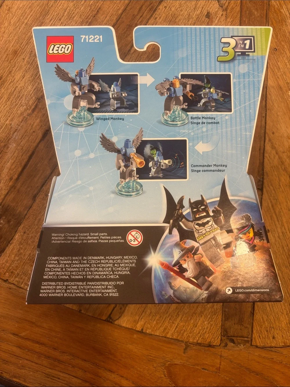 Retired new LEGO Dimensions 71221 Wizard of Oz Wicked Witch & Winged Monkey